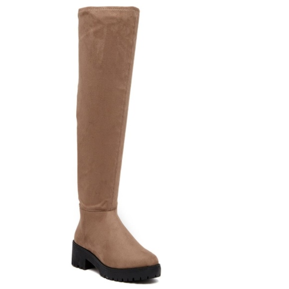 Coolway Shoes - COOLWAY Brown Suede Over The Knee Boots Size 9